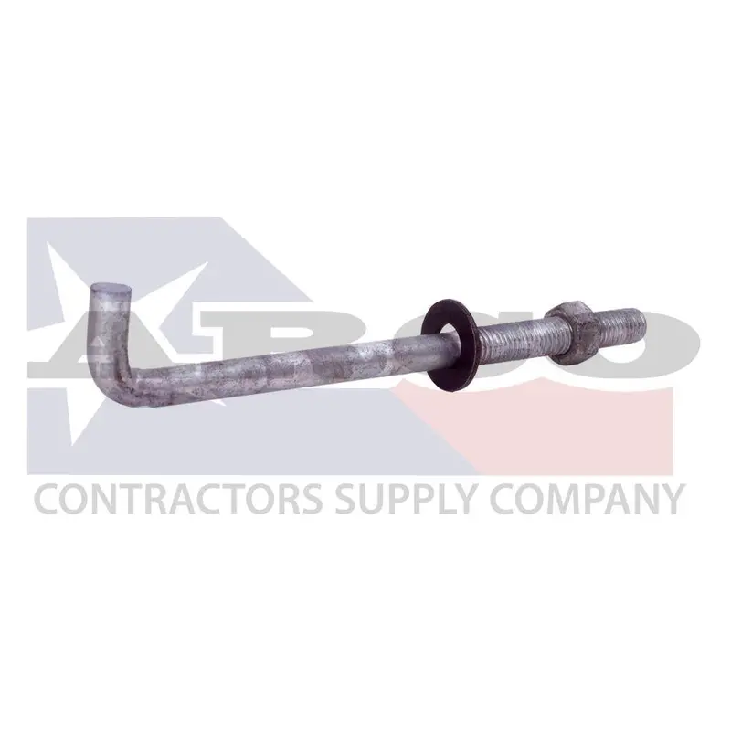 1/2-Inch X 10-Inch J-Bolt With Hex Nut And Washer Kit 1
