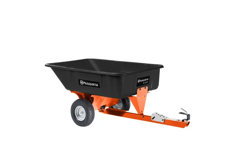 10-Foot Polyethylene Swivel Dump Cart With Heavy-Duty Axle 1