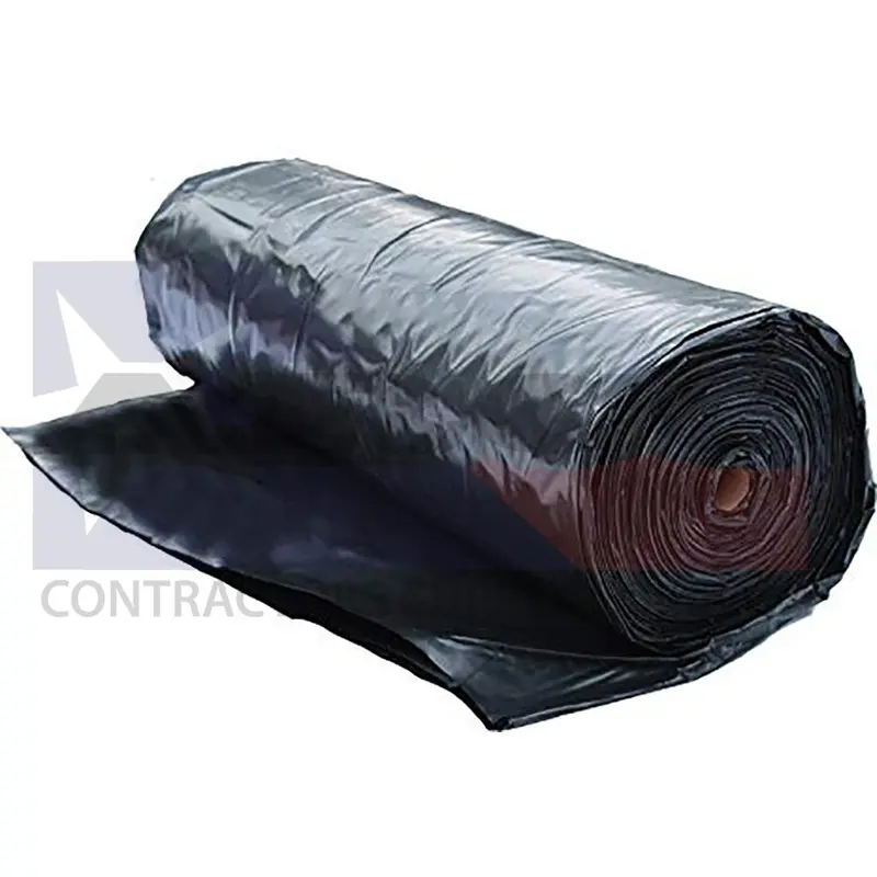 10-Mil Black Polyethylene Construction Film — 20 Ft × 100 Ft Roll 1