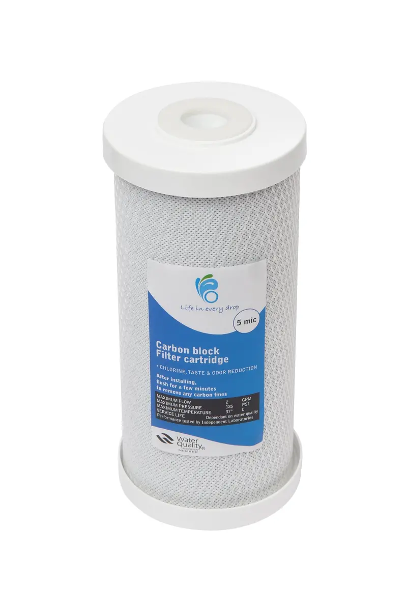 10" X 4.5" 5-Micron Carbon Block Filter Cartridge 1