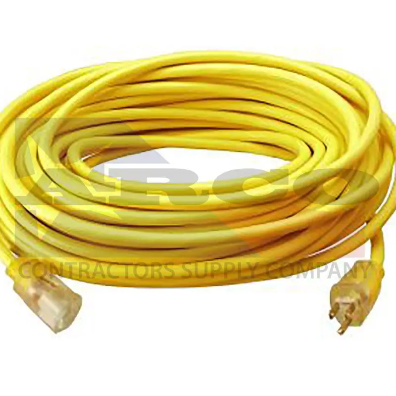 100-Foot High-Visibility 12/3 Sjtw Extension Cord With Lighted Ends 1