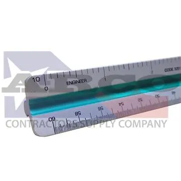 12-Inch Color-Coded Engineer’S Scale Ruler 1