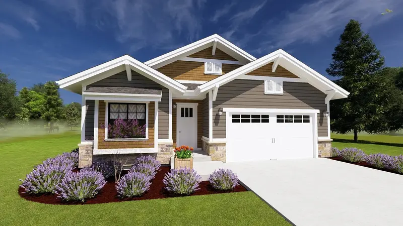 1,378 Sq Ft Cozy Home Designed For Future Basement Expansion 1
