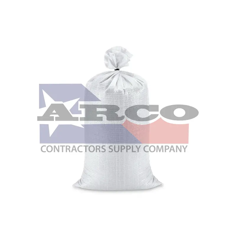 14-Inch X 26-Inch White Sandbag With Drawstring Tie – Flood & Ballast Use 1