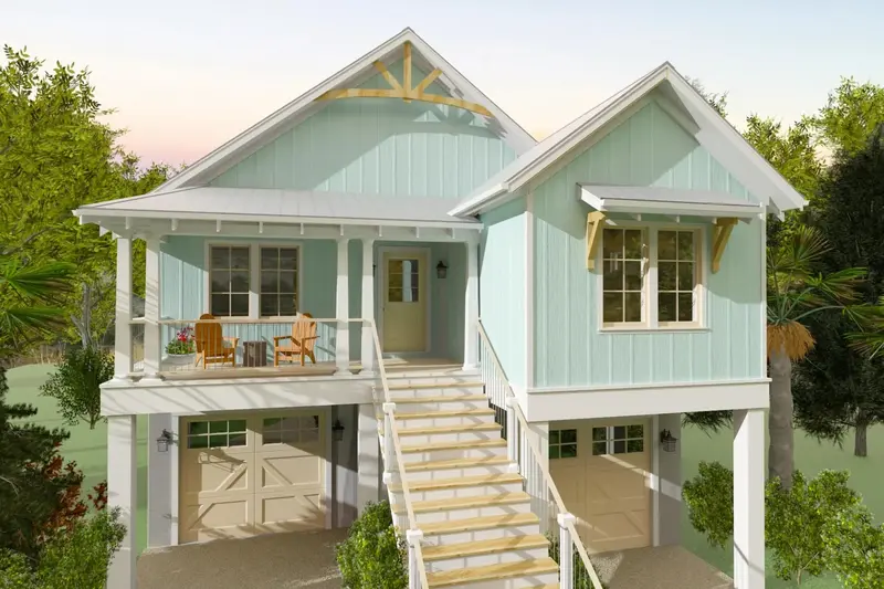 1,600 Sq Ft Lowcountry-Inspired Home With Elevator Access And Wraparound Porches 1