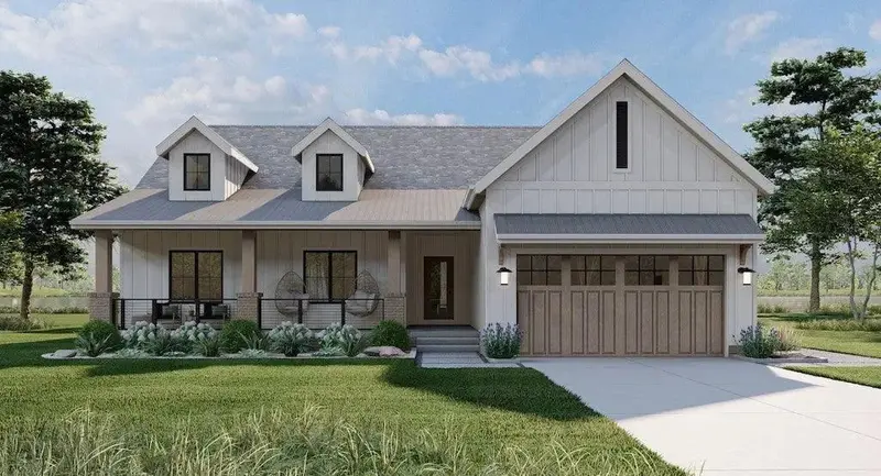 1,712 Sq Ft Single-Level Home With Wraparound Porch & First-Floor Master 1