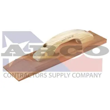 18-Inch Beveled Redwood Hand Float With Traditional Wooden Handle 1