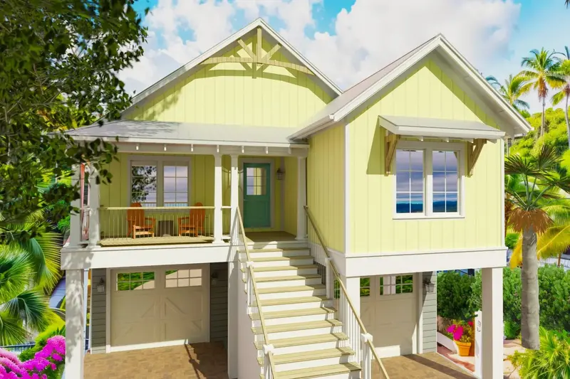 1,800 Sq Ft Seaside Cottage With Covered Deck And Formal Dining Area 1