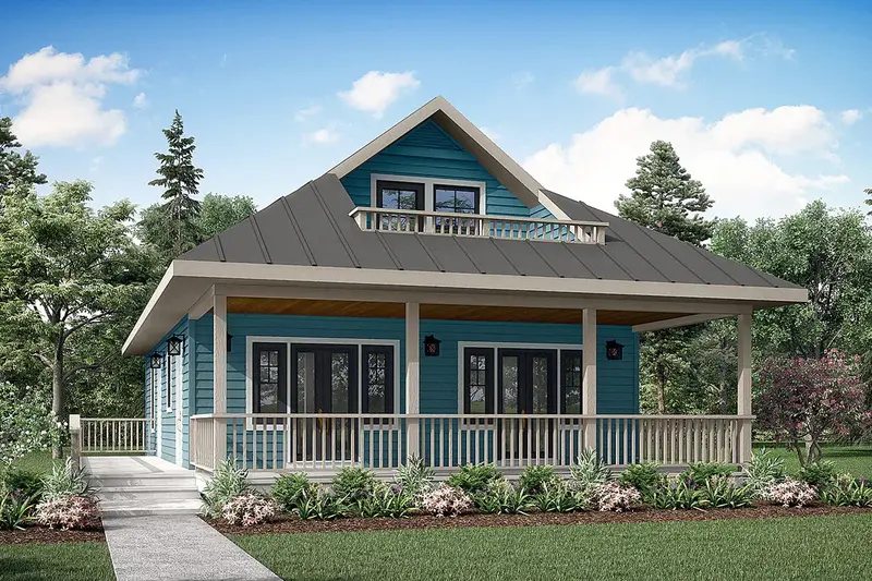 2-Bedroom Cottage-Style Home With Bonus Area And Wraparound Porch 1