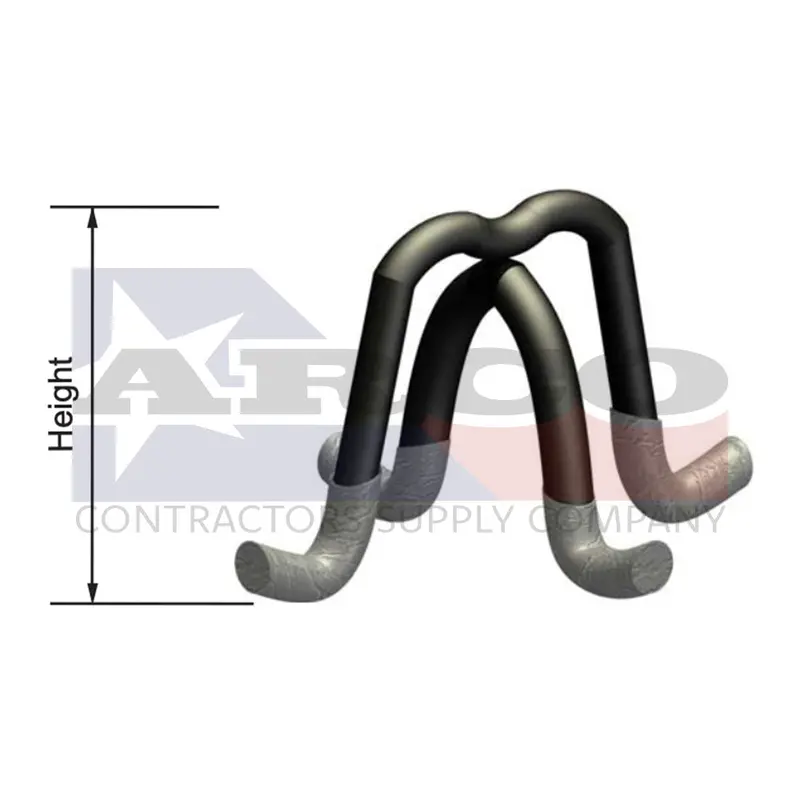 2-Inch Plastic Dipped High-Chair Spacers For Slab-On-Grade 1