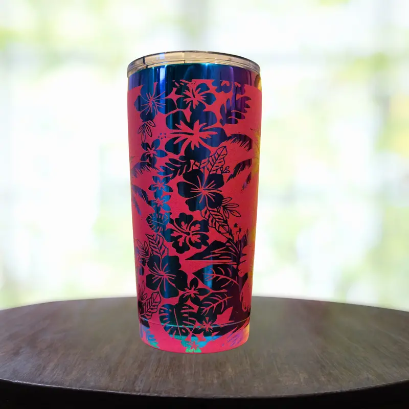 20 Oz Coastal Rainbow Beach Tumbler 1