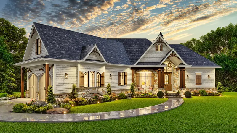 2,090 Sq Ft Three-Bedroom Home With Private Master Retreat, Optional Bonus Area, And Front-Load Garage 1