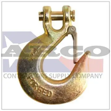 3/8-Inch G70 Clevis Grab Hook – Gold Zinc Coated, Heavy-Duty 1
