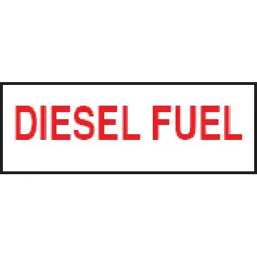 3 In × 5 In Diesel Fuel Warning Decal – Weather-Resistant 1