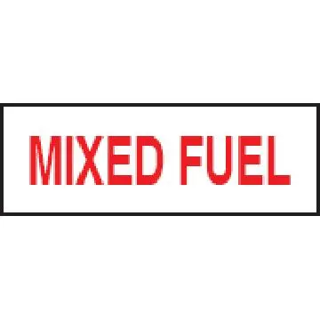 3 In × 5 In Mixed Fuel Identification Sticker – Durable Vinyl 1