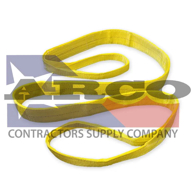3-Inch Polyester Lifting Sling – 2-Ply Double-Eye Design, 4-Foot Length 1