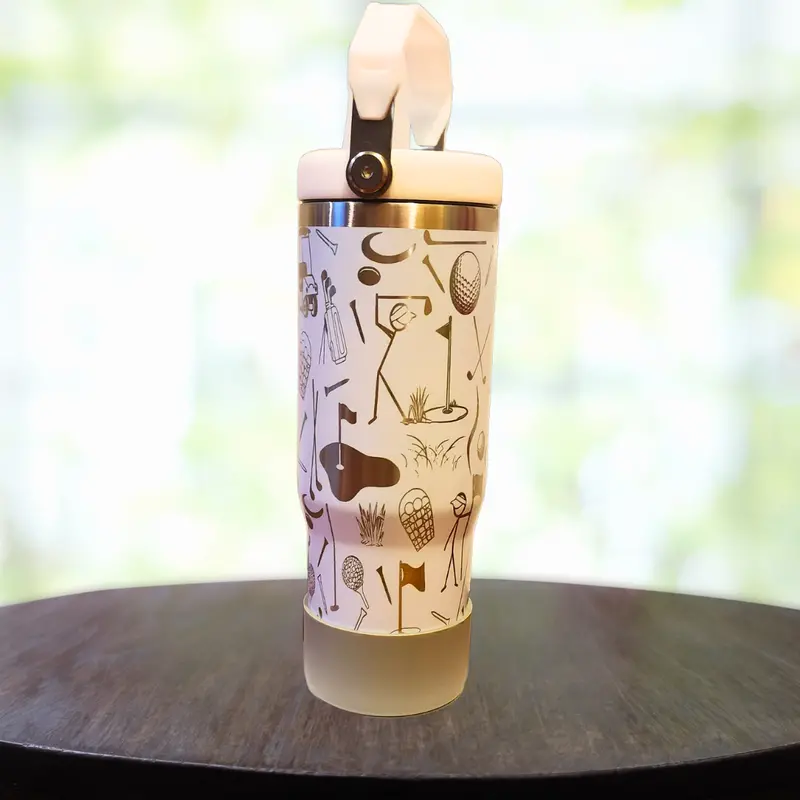 30 Oz Golf Enthusiast Swing Handle Tumbler 1