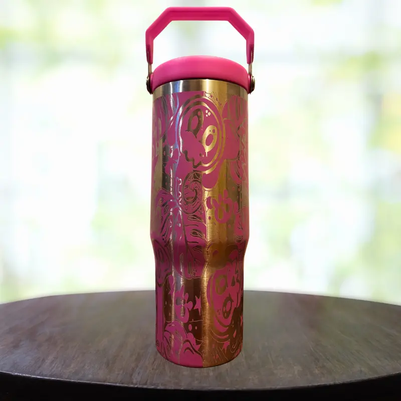 30 Oz Safari-Themed Swing Handle Tumbler 1