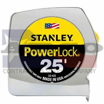 33-425 25-Foot Standard Tape Measure – Slim Housing & Auto-Lock Mechanism 1