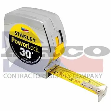 33-430 30-Foot Standard Tape Measure – Dual-Scale (Inch/Metric) Blade 1