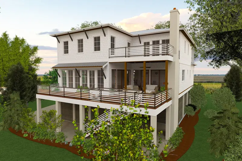 3,464 Sq Ft Coastal Beach Residence With Open-Flow Living Zones 1