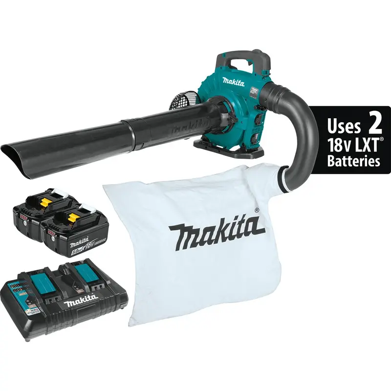 36V (Dual 18V) Lxt Brushless Blower Kit With Vacuum Function – 4X 5.0Ah Batteries – Xbu04Ptv 1