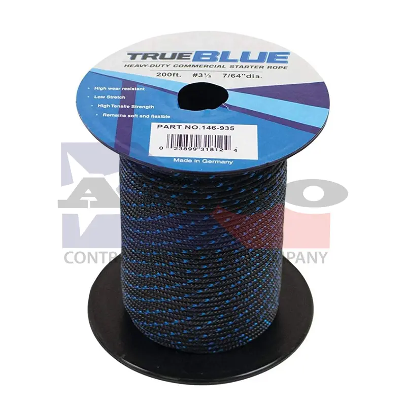 #4 1/8" Blue Polypropylene Starter Rope 1