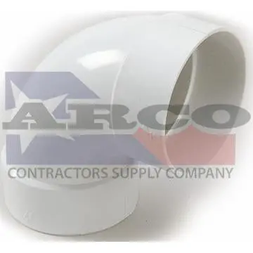 4-Inch Pvc Long-Sweep 90° Elbow – Hub X Hub 1