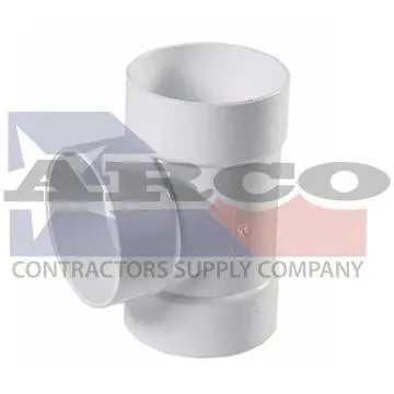 4-Inch Pvc Solvent-Weld Tee – Hub X Hub X Hub 1