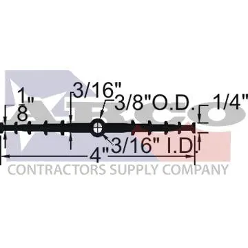 4-Inch Ribbed Pvc Waterstop With Center Bulb – Sold Per Foot 1