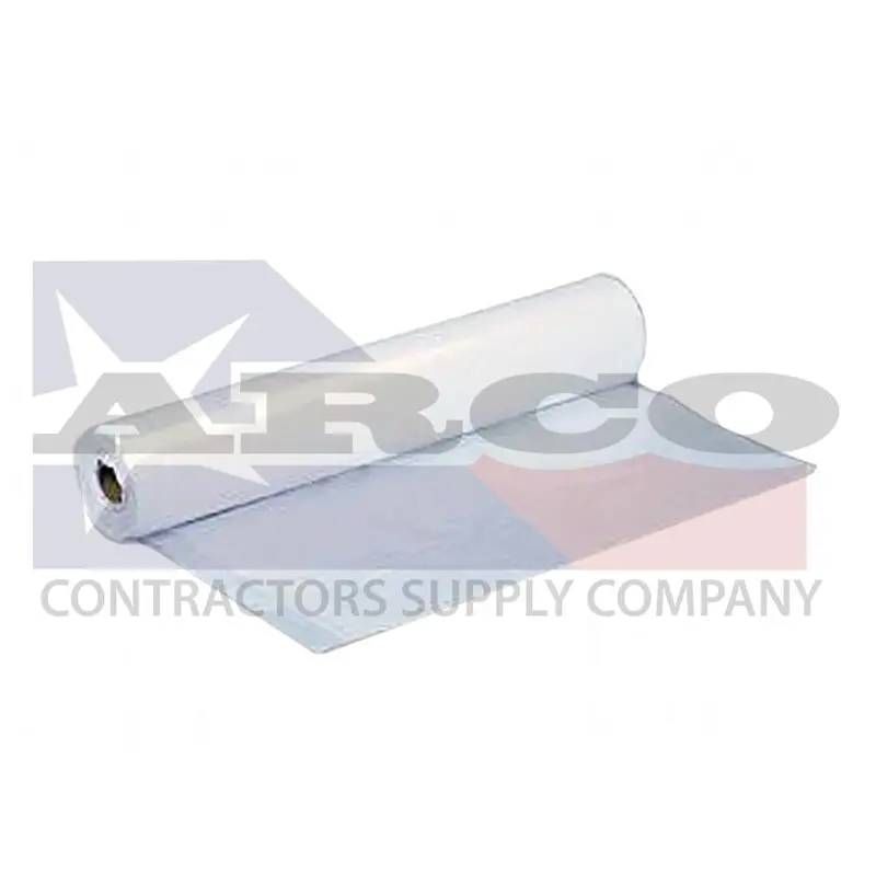 4-Mil Clear Polyethylene Construction Film — 20 Ft × 100 Ft Roll 1