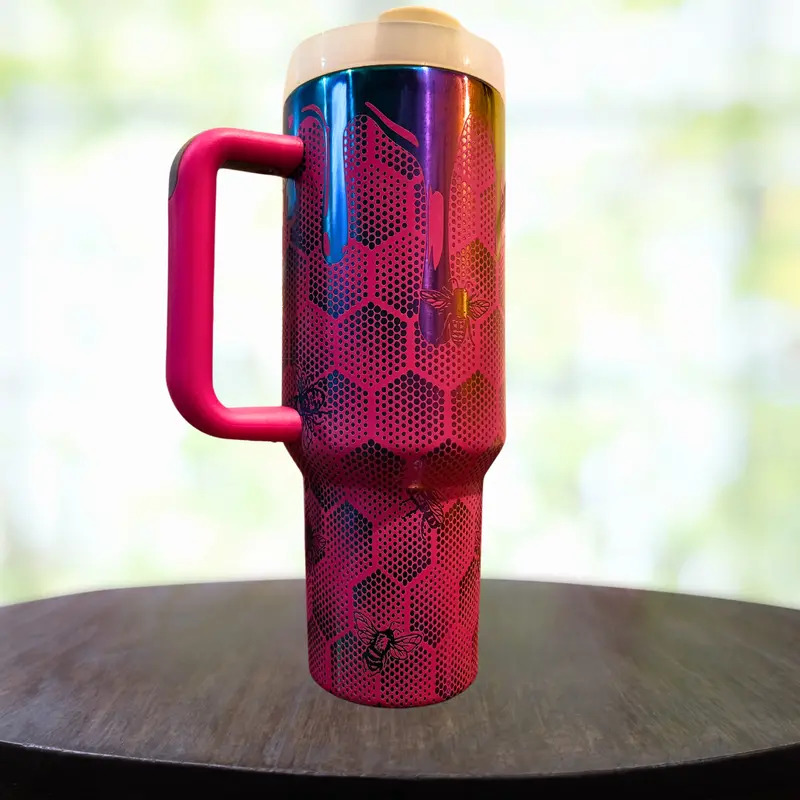 40Oz Bee Design Insulated Tumbler 1