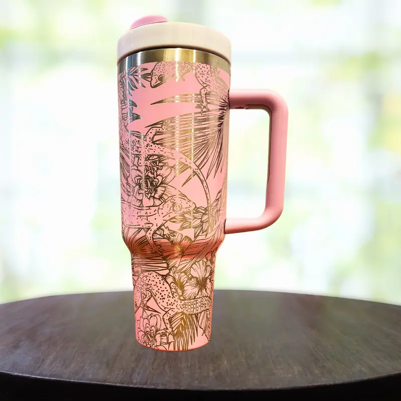 40Oz Gecko Graphic Insulated Tumbler 1