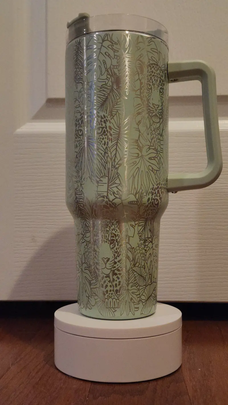 40Oz Jungle-Inspired Insulated Tumbler 1