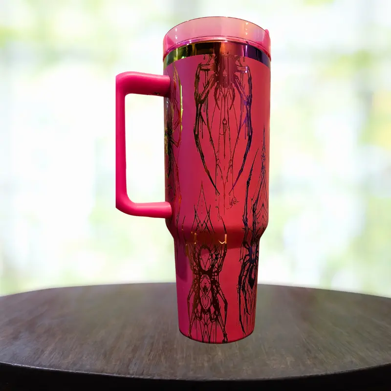 40Oz Spider-Themed Vacuum-Sealed Tumbler 1