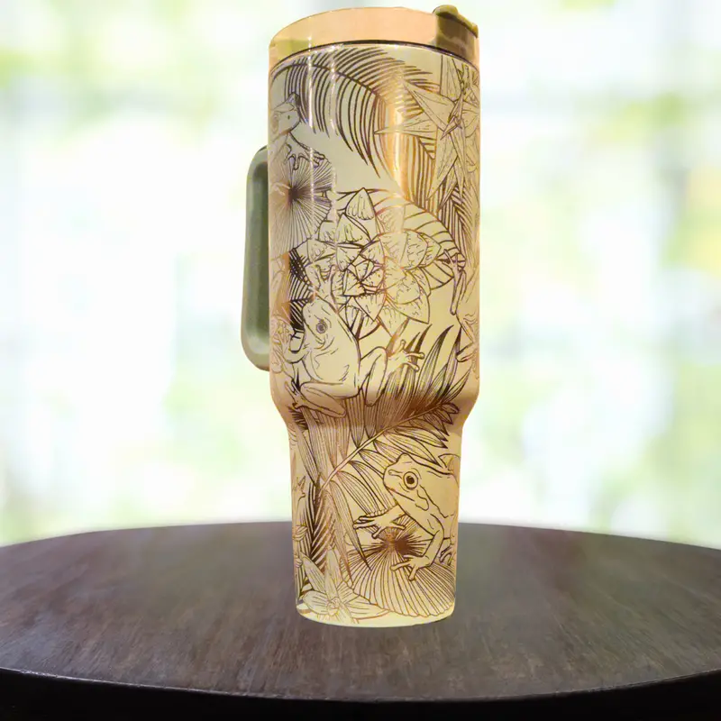 40Oz Tree Frog Design Insulated Tumbler 1