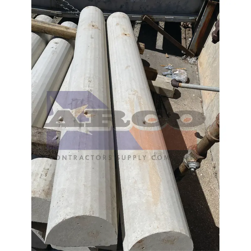 6-Foot Half-Round Concrete Car Stop Barrier 1