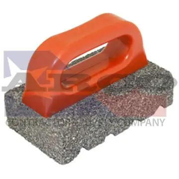 6-Inch Fluted Rub Brick – 20-Grit Abrasive Surface For Concrete Smoothing 1