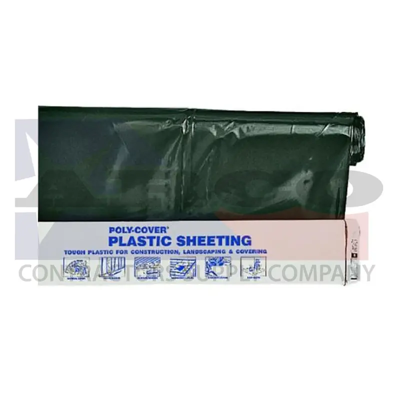 6-Mil Black Polyethylene Sheeting – 20 Ft X 100 Ft Roll 1