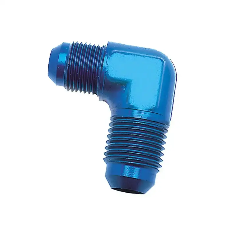 –6An 90-Degree Blue Anodized Flare-To-Flare Elbow Fitting 1
