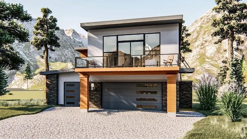 932 Sq Ft Garage Apartment With Seamless Indoor-Outdoor Living And Expansive Deck 1