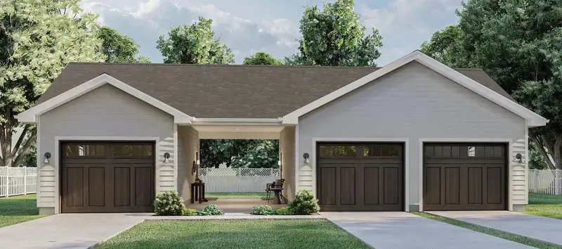 Adaptable Garage Layout Suited For Vehicles, Tools, Or Storage Expansion 1