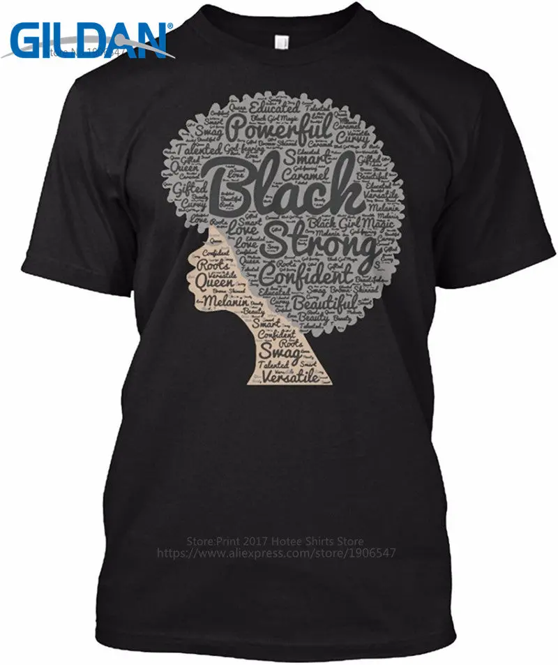 Afro-Centric Word Art Crew Neck T-Shirt – Bold & Expressive 1
