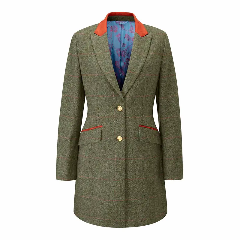Alan Paine Combrook Ladies Tweed Mid-Length Outer Coat 1