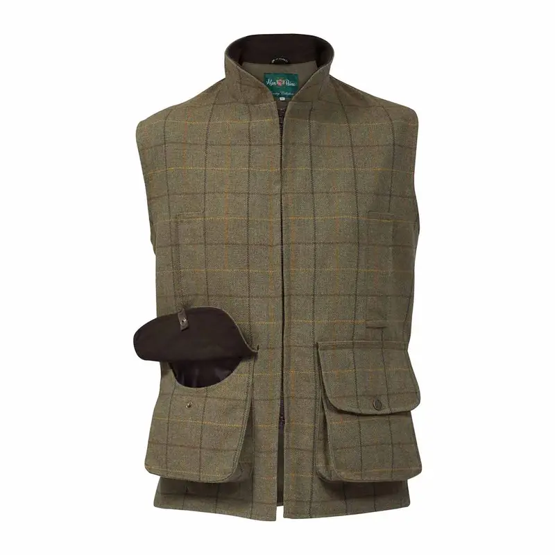 Alan Paine Rutland Tweed Gilet For Men 1