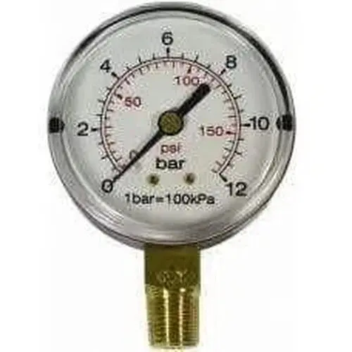 Analog Pneumatic Pressure Gauge With Dual Scale 1