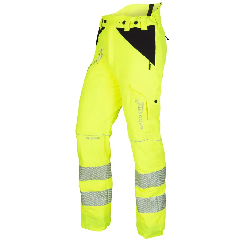 Arbortec Athv4010 Breatheflex Chainsaw Pants – Design A, Class 1, Hi-Vis Yellow 1