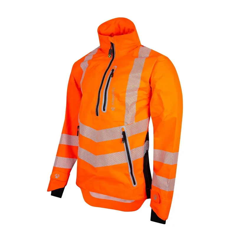 Arbortec Athv4400 Hi-Vis Orange Half-Zip Waterproof Jacket 1