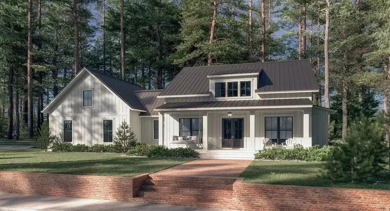 Architectural Home Plan Highlighting Flexible, Multi-Functional Spaces 1