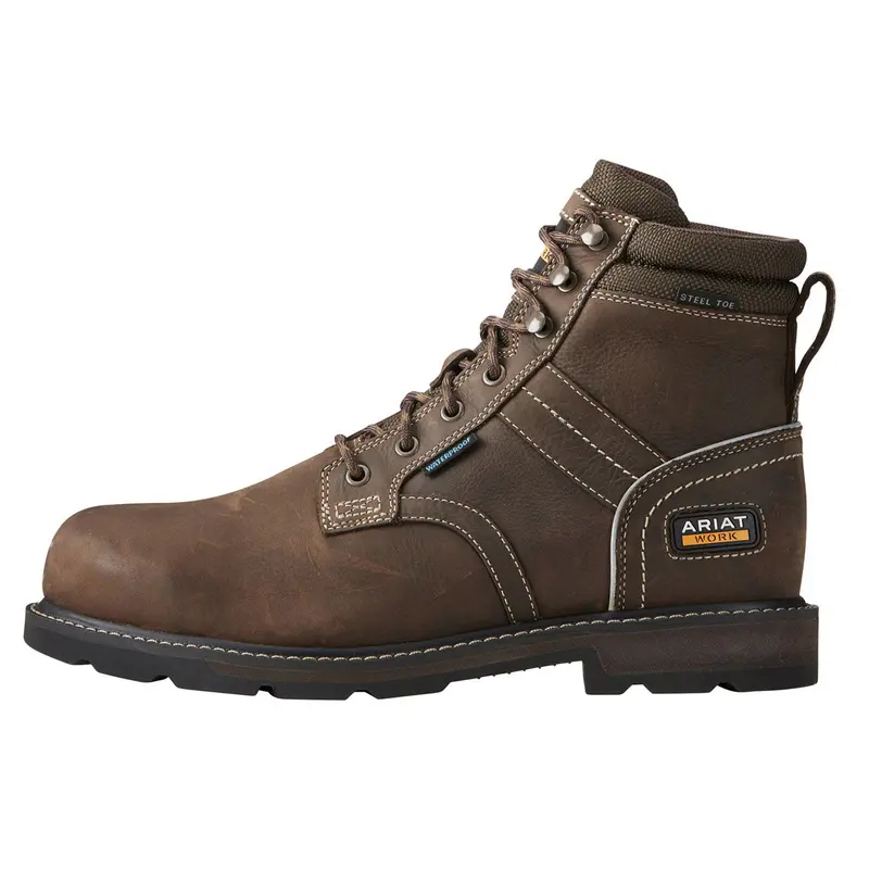 Ariat Groundbreaker 6-Inch Waterproof Work Boots – Men'S 1